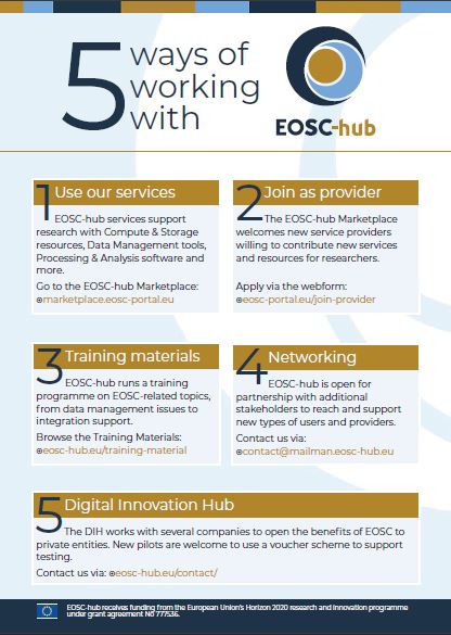 Fliers | EOSC Hub
